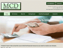 Tablet Screenshot of merchantcapitaldirect.com